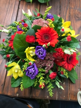 Red and Yellow Loose Posy