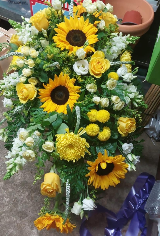 Sunflower Casket Spray