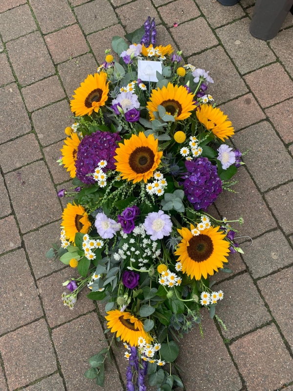 Sunflower Casket Spray