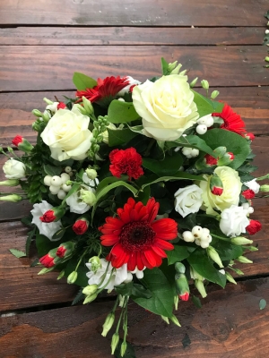 Red and White Loose Posy