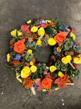 Orange and Yellow Wreath